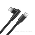 nylon Fast charging transparent data USB-C cable